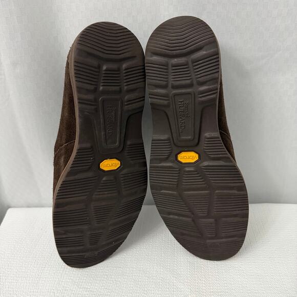 Samuel Hubbard Frequent Traveler Shoes Mens 10.5 Wide Brown Suede Slip On Vibram